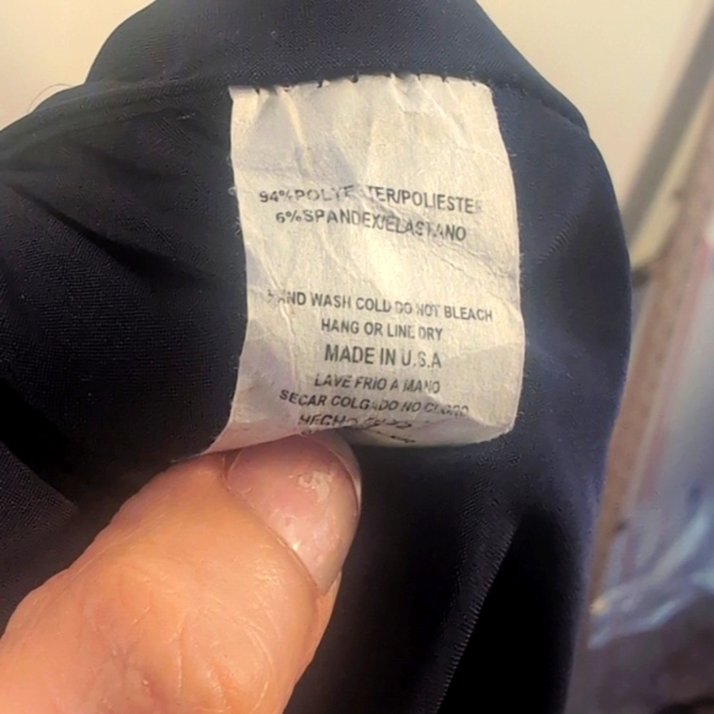 Elegant Navy Slim Fit Dress Size Small - Picture 8 of 10